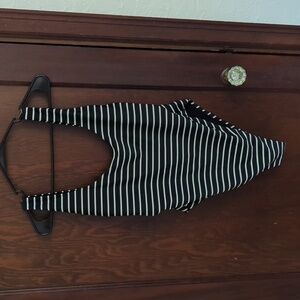 Aerie Black and White Classic One Piece Swimsuit